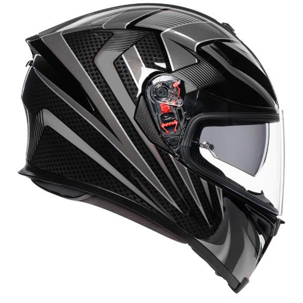 AGV - K5 S Hurricane 2 Black/Silver Helmet