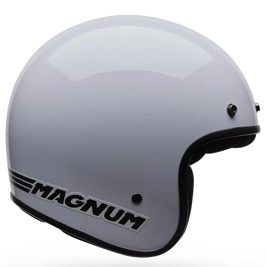 Bell - Magnum Solid Vintage White Open Face Helmet