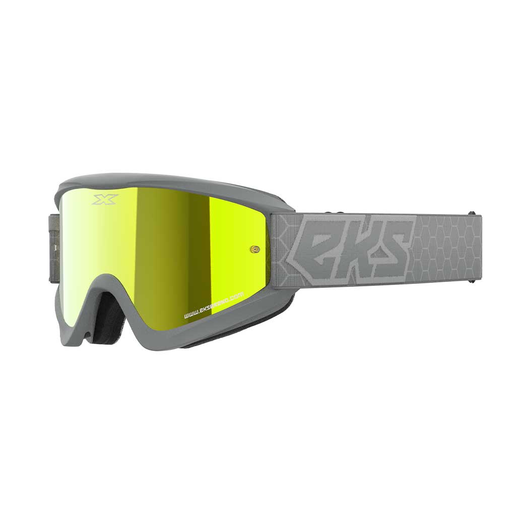 EKS - Gox Flat Out Grey/Silver Mirrored Lens Goggle