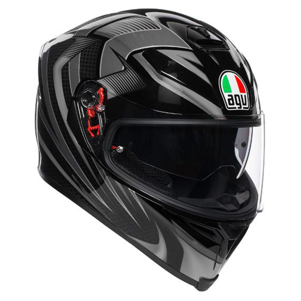 AGV - K5 S Hurricane 2 Black/Silver Helmet