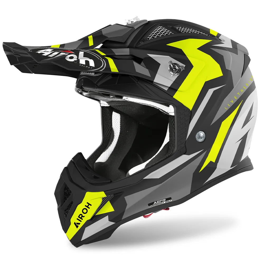 Airoh - Aviator Ace Swoop Matt Yellow Helmet