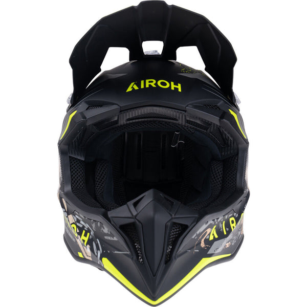 Airoh - Wraaap Darkness Black/Yellow Helmet