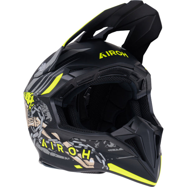 Airoh - Wraaap Darkness Black/Yellow Helmet