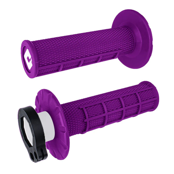 ODI - Half Waffle Purple Lock On Grips