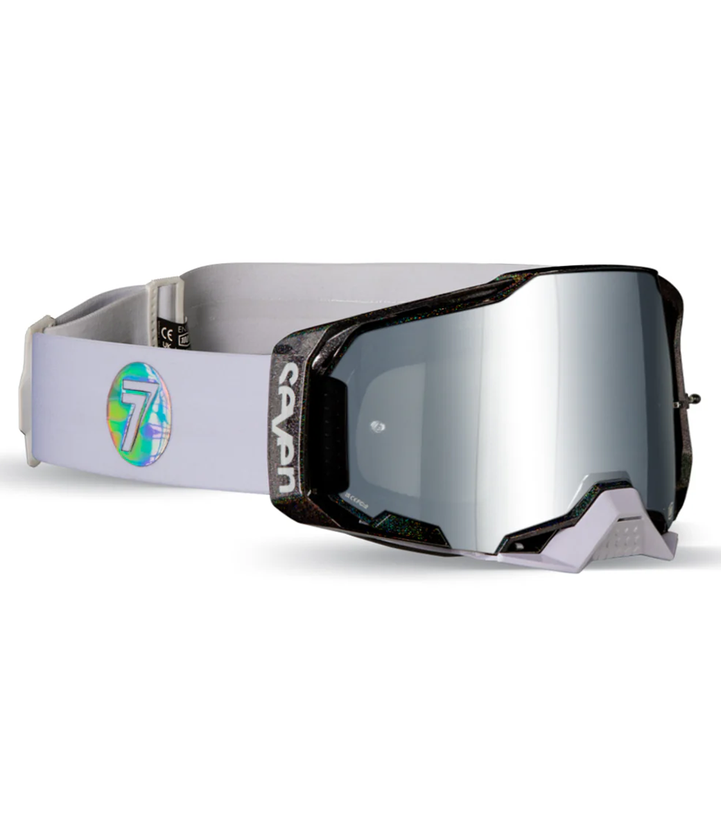 Seven - Armega Holowave Black/White Mirrored Lens Goggle