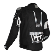 Berik - Apex Black/White leather Jacket
