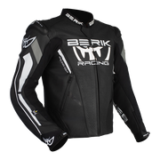 Berik - Apex Black/White leather Jacket