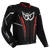 Berik - Monza Black/Flo Red Leather Jacket