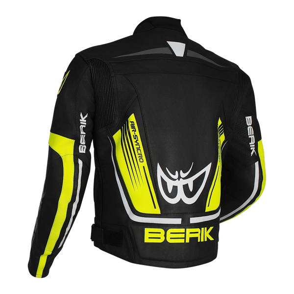 Berik - Strada Black/Yellow Leather Jacket