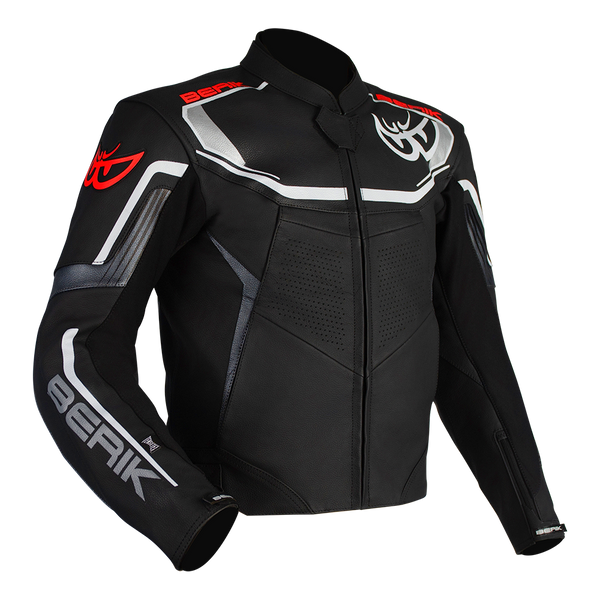 Berik - Strada Black/White Leather Jacket