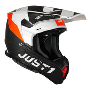 Just1 - J22 Youth Adrenaline Black/White/Orange Carbon Helmet