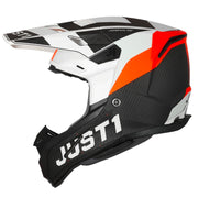 Just1 - J22 Youth Adrenaline Black/White/Orange Carbon Helmet