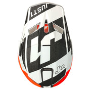 Just1 - J22 Youth Adrenaline Black/White/Orange Carbon Helmet