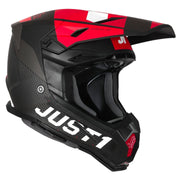 Just1 - J22 Youth Adrenaline Black/Red Carbon Helmet