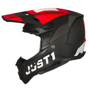 Just1 - J22 Youth Adrenaline Black/Red Carbon Helmet