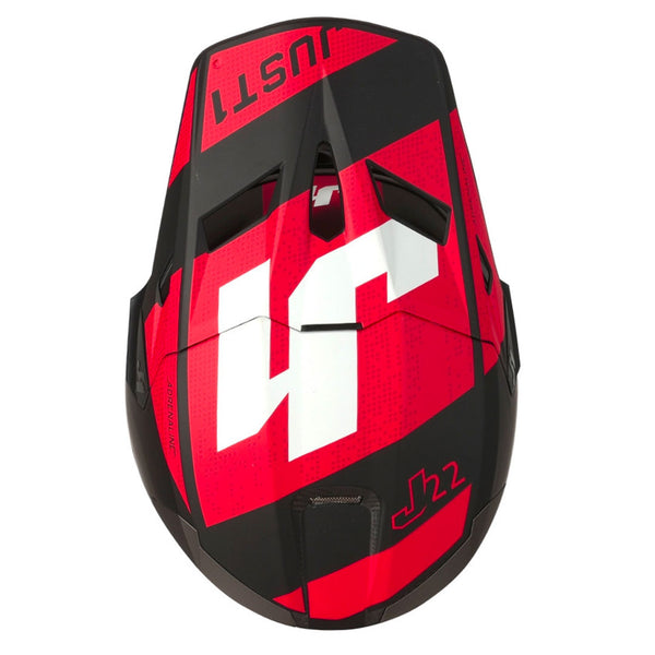 Just1 - J22 Youth Adrenaline Black/Red Carbon Helmet