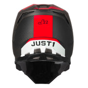 Just1 - J22 Youth Adrenaline Black/Red Carbon Helmet