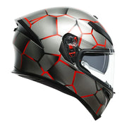 AGV - K5 S Vulcanum Grey/Red Helmet