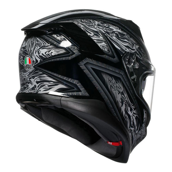 AGV - K7 Damascus Black/Silver Helmet