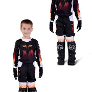 Fox - 2024 180 Kids Flora Black MX Combo