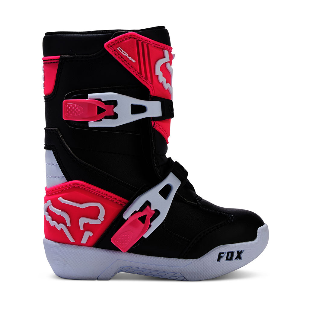 Fox - 2025 Kids Comp Black/Pink Mx Boots