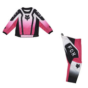 Fox - 2025 Kids Girls 180 Lean Black Pink MX Combo