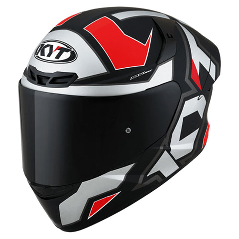 KYT - TT Course Electron Grey/Red Helmet