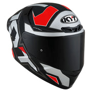 KYT - TT Course Electron Grey/Red Helmet