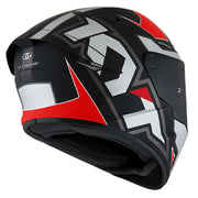 KYT - TT Course Electron Grey/Red Helmet