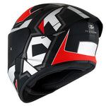KYT - TT Course Electron Grey/Red Helmet