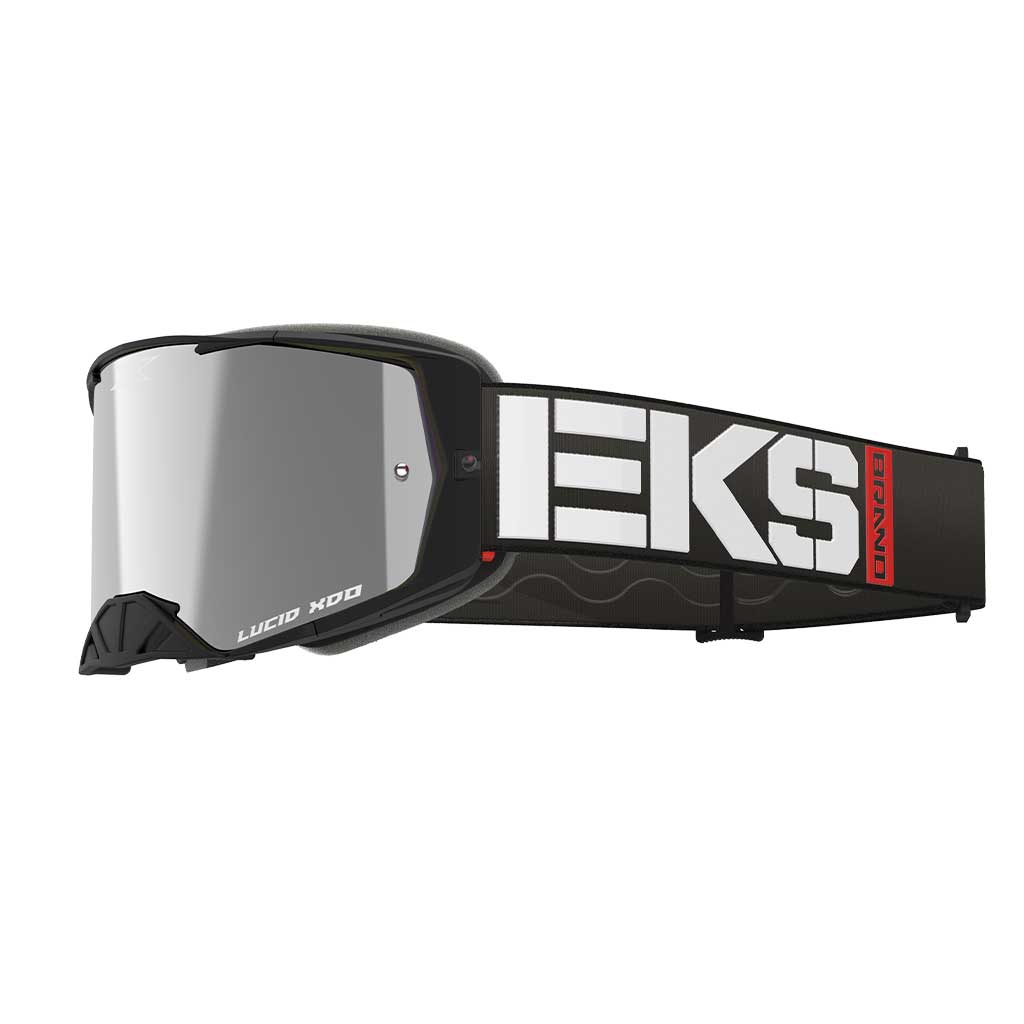 eks mx goggles EKS - Lucid Caliber Black/Silver Mirrored Lens Goggle