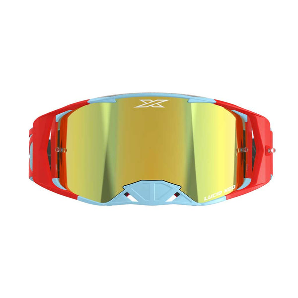EKS - Lucid Caliber Light Blue/Gold Mirrored Lens Goggle