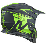 Nitro - MX760 Satin Black/Fluro Green Helmet
