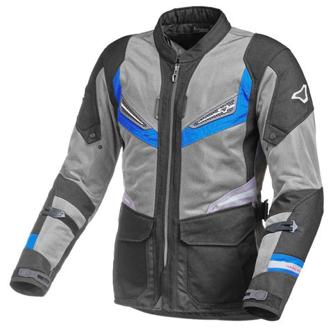 Macna - Aerocon Black/Grey/Blue Adventure Jacket