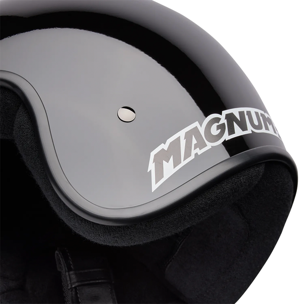 Bell - Magnum Solid Gloss Black Open Face Helmet