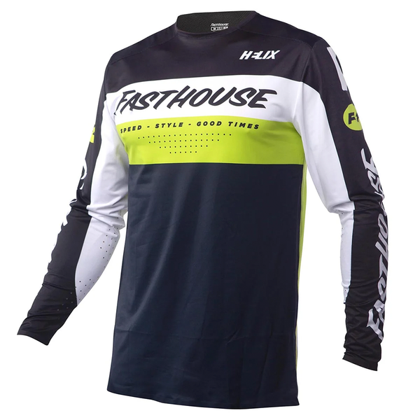 Fasthouse - Helix Daytona Black/Flo Green Jersey