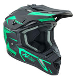 Nitro - MX760 Satin Black/Teal Helmet