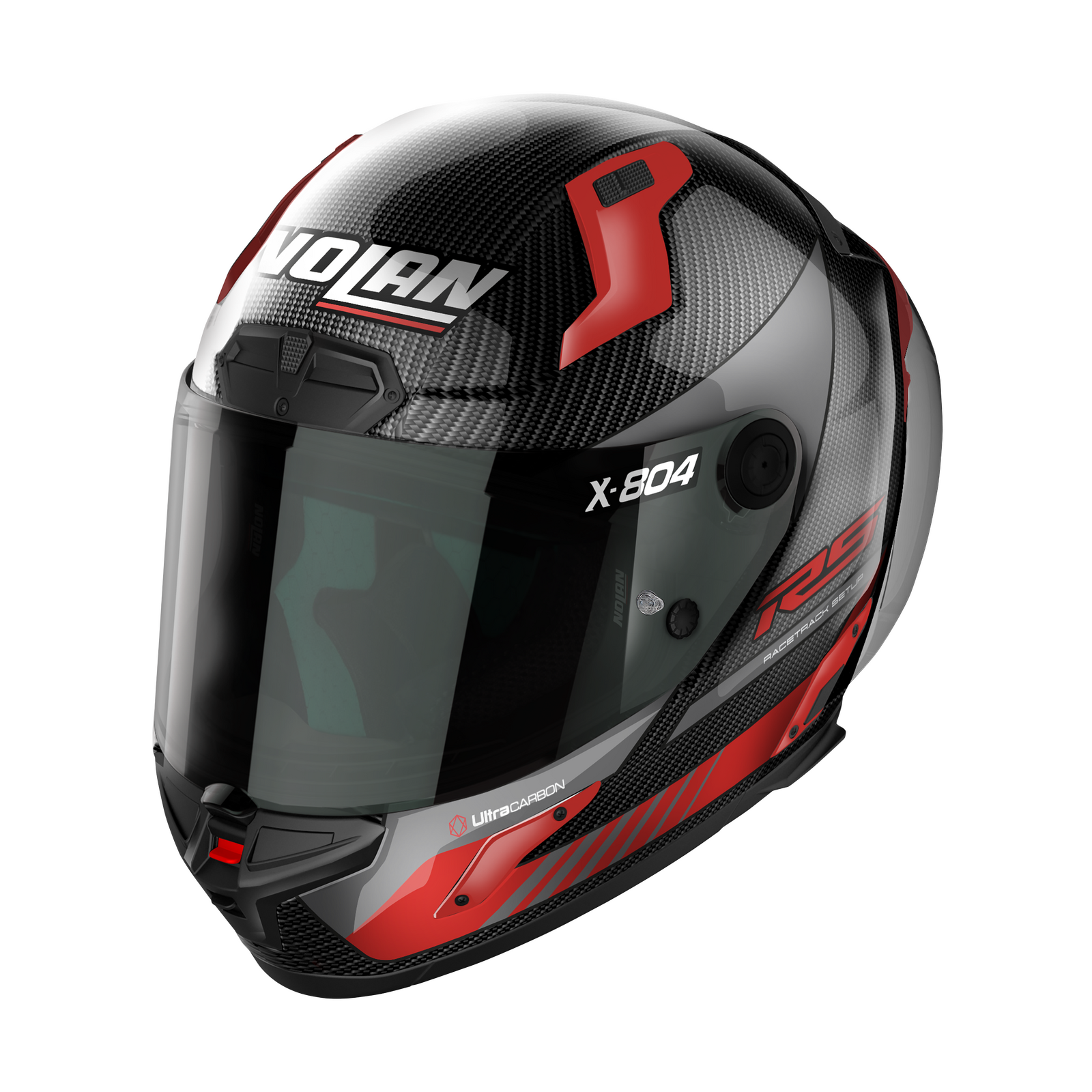 Nolan - X-804 RS Carbon/Red Hot Lap Helmet
