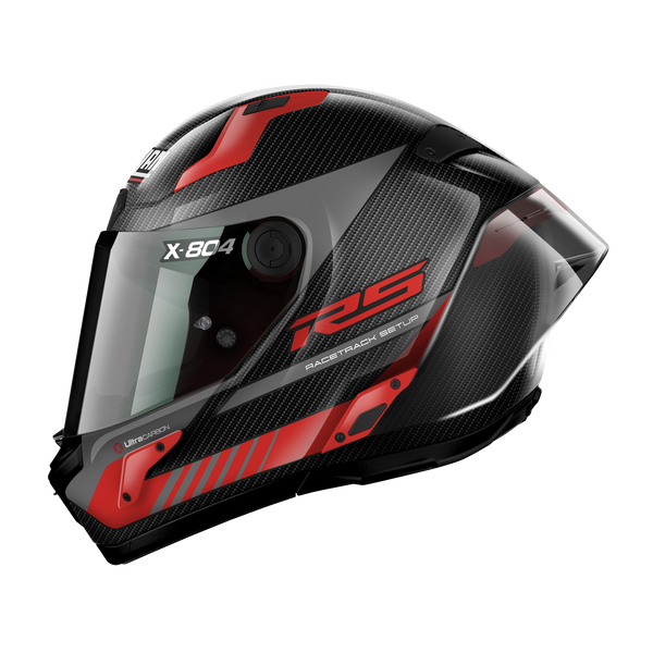 Nolan - X-804 RS Carbon/Red Hot Lap Helmet
