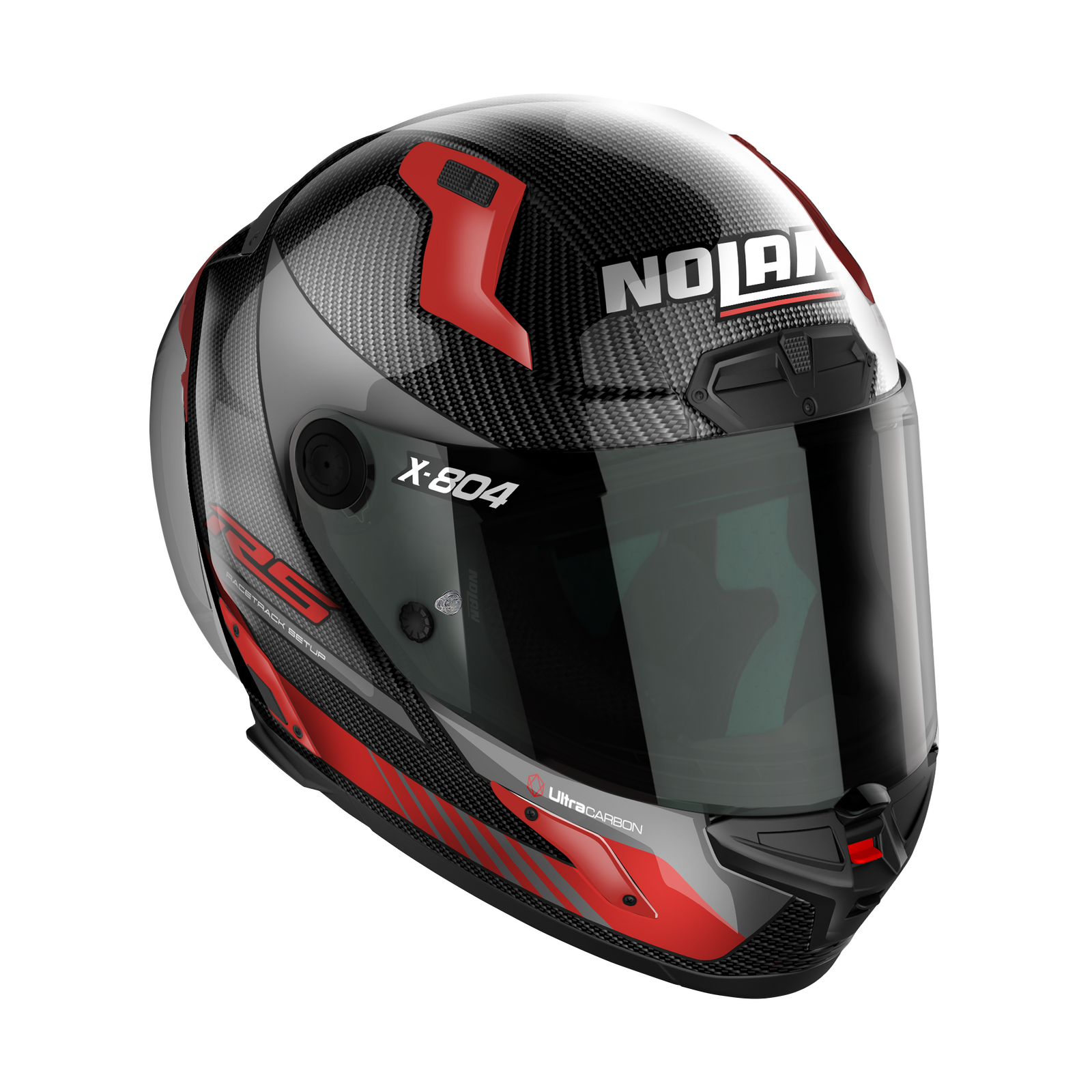 Nolan - X-804 RS Carbon/Red Hot Lap Helmet