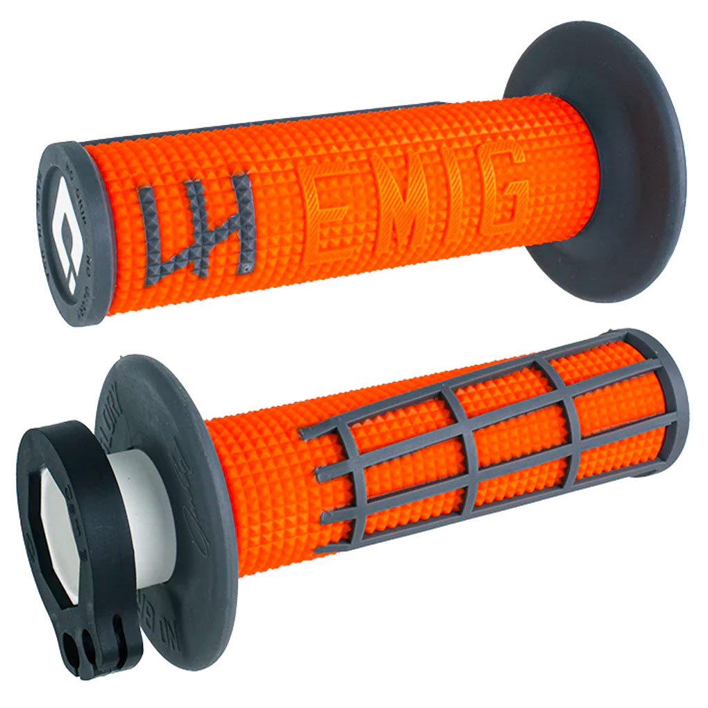 ODI - Emig 2.0 Orange/Grey Lock On Grips