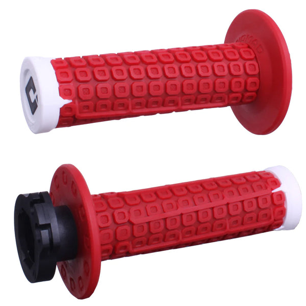 ODI - Nomad D30 Red/White Lock On Grips