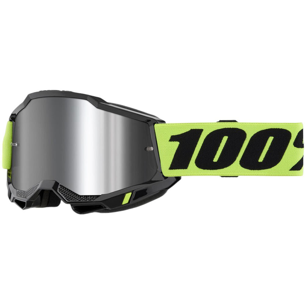 100% - Accuri 2 Neon Yellow Mirror Lens Goggle