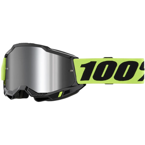 100% - Accuri 2 Neon Yellow Mirror Lens Goggle