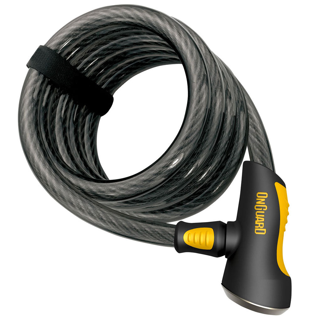 On Guard - 15mm X 1.85M Doberman Coiled Cable Lock - AMA Warehouse