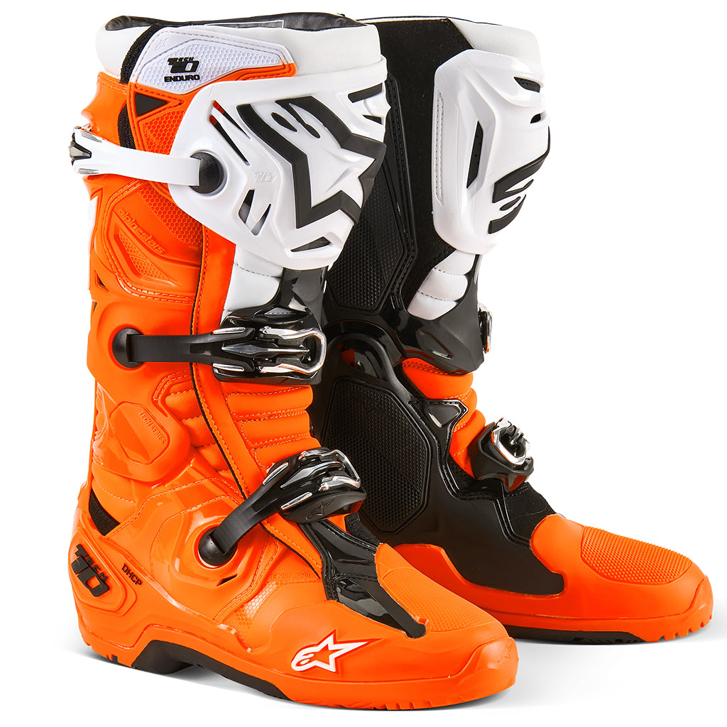 Alpinestars - Tech 10 Enduro Orange Black White Boots