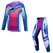 Alpinestars - 2027 Youth Supertech Maven White/Coral/Blue Mx Combo