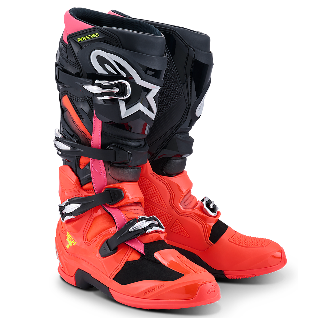 Alpinestars - 2026 Tech 7 Black/Red/Pink MX Boots