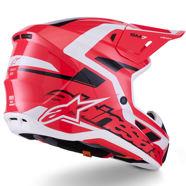 Alpinestars - 2026 SM7 Deed Gloss Red/Black/White Helmet