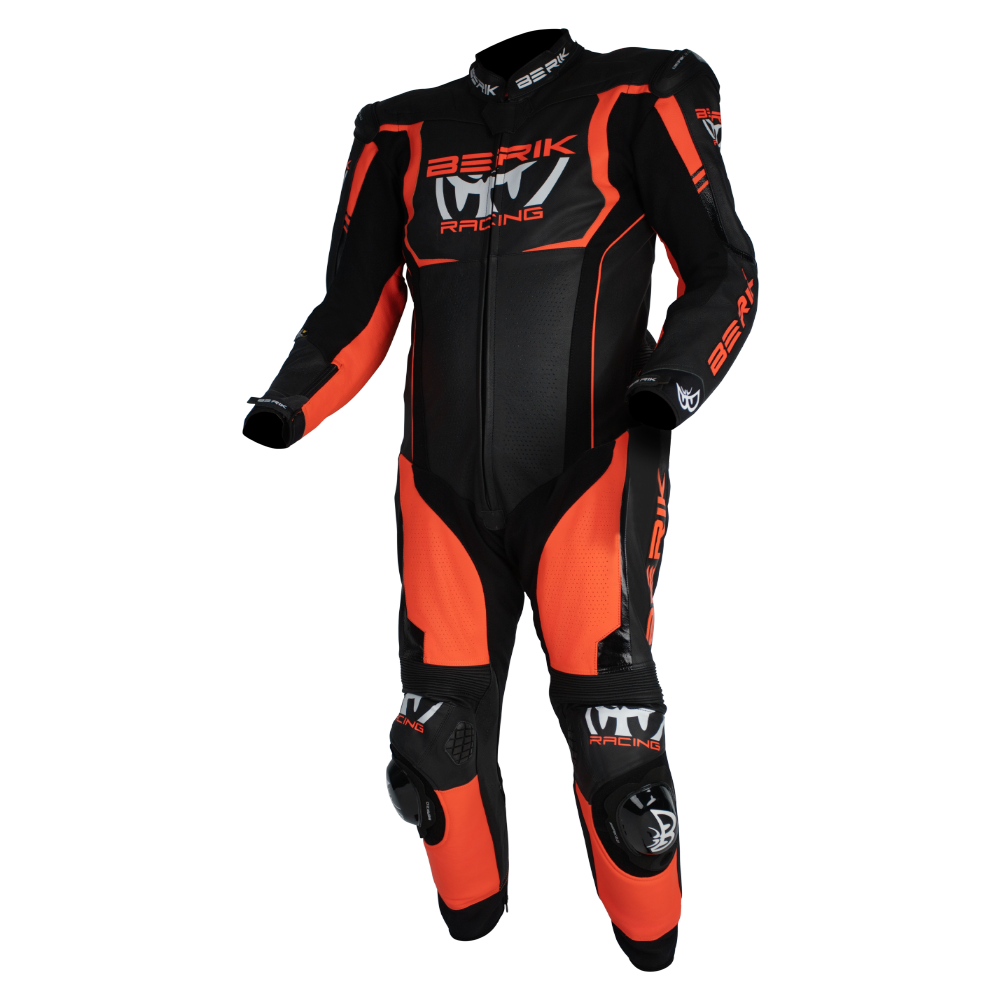 Berik - Mugello Black/Red 1 Piece Leather Suit
